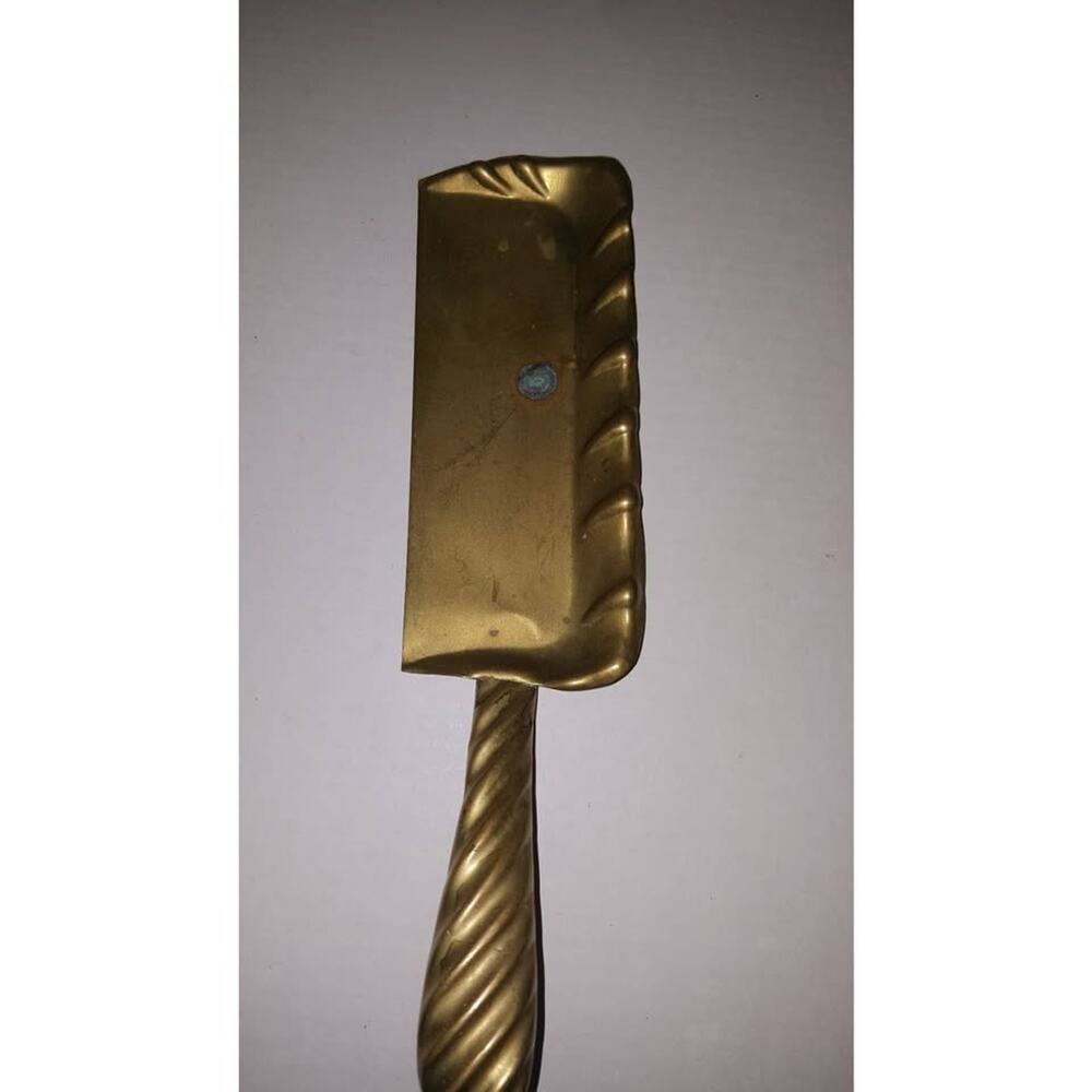Vintage Brass Crumb Catcher Antique Kitchen